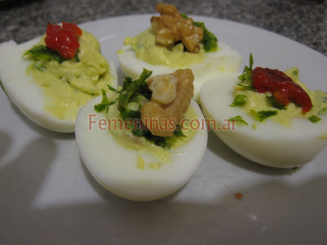 Huevos rellenos es ideal como entrada plato frio